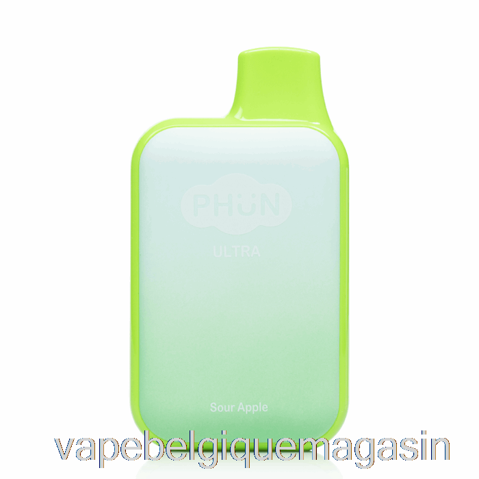 Vape Shop Bruxelles Phun Ultra 6000 Pomme Aigre Jetable